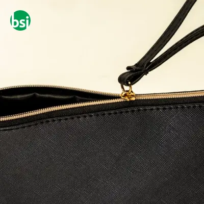Borsa multiuso in PU grana fine saffiano - Immagine 4
