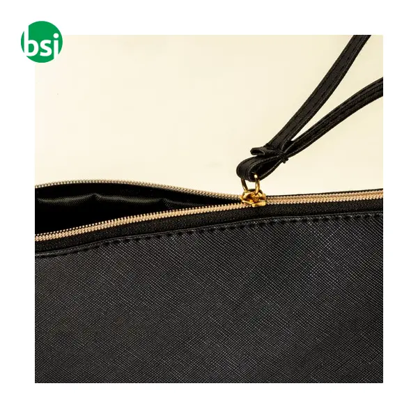 Borsa multiuso in PU grana fine saffiano -  4