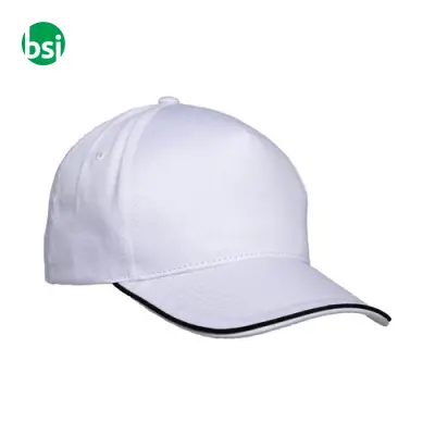 Cappellino in cotone 5 pannellichiusura con velcro - Immagine 16