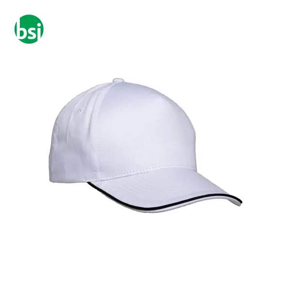 Cappellino in cotone 5 pannellichiusura con velcro -  16
