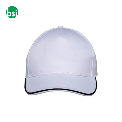 Cappellino in cotone 5 pannellichiusura con velcro - Immagine 2