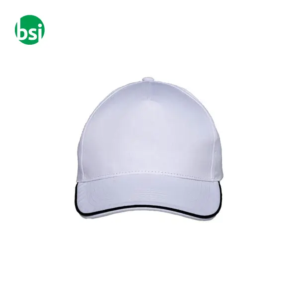 Cappellino in cotone 5 pannellichiusura con velcro -  2