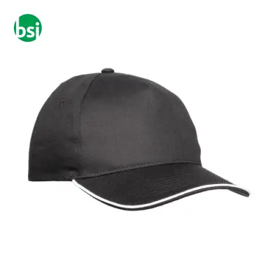 Cappellino in cotone 5 pannellichiusura con velcro - Immagine 15