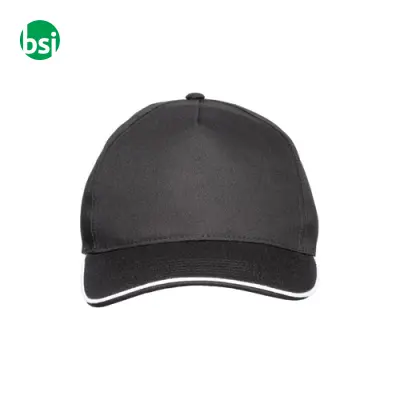 Cappellino in cotone 5 pannellichiusura con velcro - Immagine 3