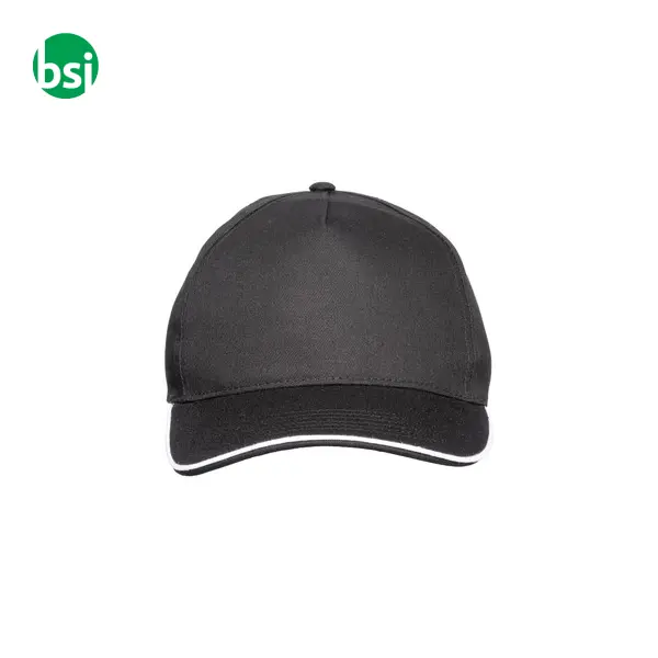 Cappellino in cotone 5 pannellichiusura con velcro -  3
