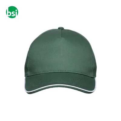 Cappellino in cotone 5 pannellichiusura con velcro - Immagine 5