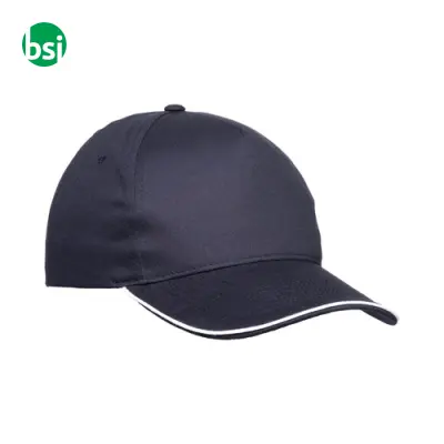 Cappellino in cotone 5 pannellichiusura con velcro - Immagine 12