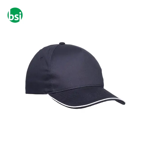 Cappellino in cotone 5 pannellichiusura con velcro -  12