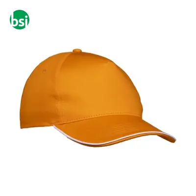 Cappellino in cotone 5 pannellichiusura con velcro - Immagine 11