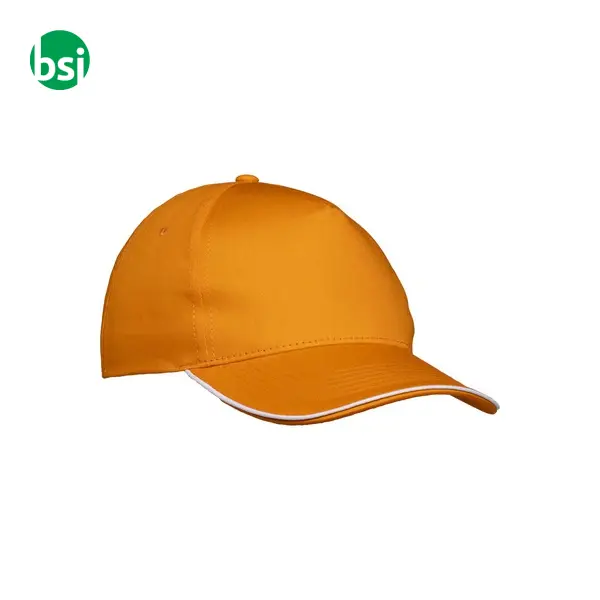 Cappellino in cotone 5 pannellichiusura con velcro -  11