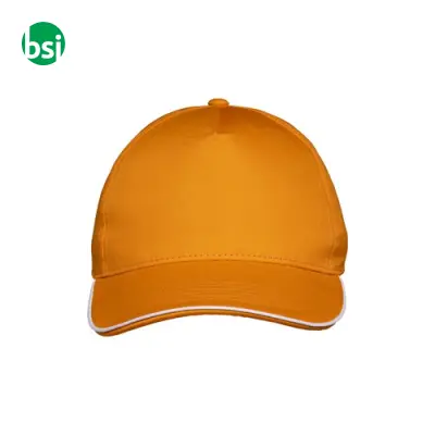 Cappellino in cotone 5 pannellichiusura con velcro - Immagine 7