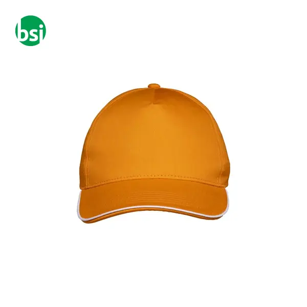 Cappellino in cotone 5 pannellichiusura con velcro -  7