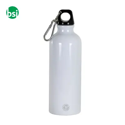 Borraccia in alluminio riciclato 500ml con moschettone - Immagine 7