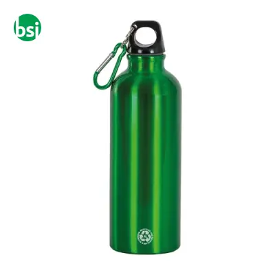 Borraccia in alluminio riciclato 500ml con moschettone - Immagine 4