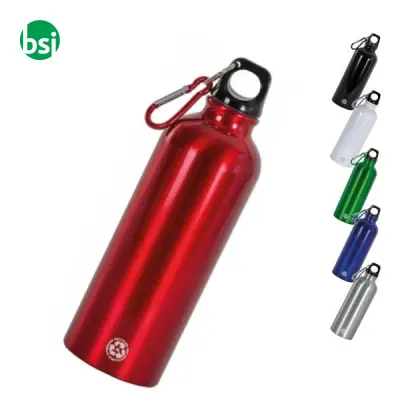 Borraccia in alluminio riciclato 500ml con moschettone - Immagine 2