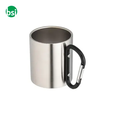 Tazza in acciaio manico a moschettone 200 ml - Immagine 2
