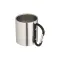 Tazza in acciaio manico a moschettone 200 ml - Anteprima 2