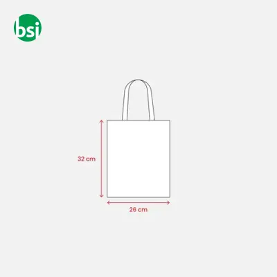 Mini borsa shopper in cotone riciclato BURANO - Immagine 4