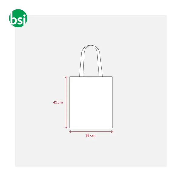 Borsa shopper in cotone riciclato personalizzabile MURANO -  4