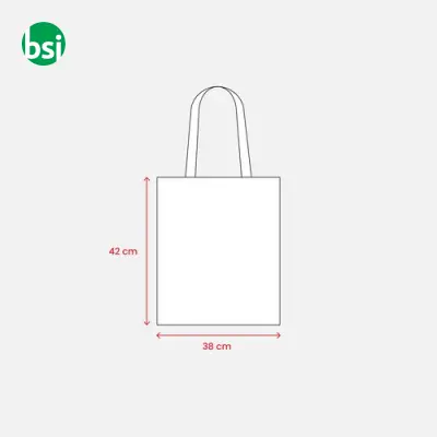 Borsa shopper in cotone riciclato personalizzabile MURANO - Immagine 7