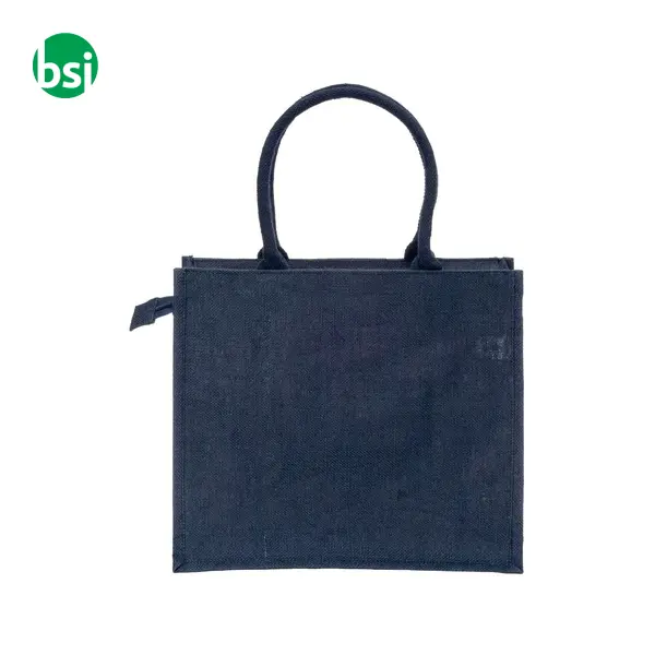 Borsa in juta con manici in cotone chiusura a zip FANO -  5