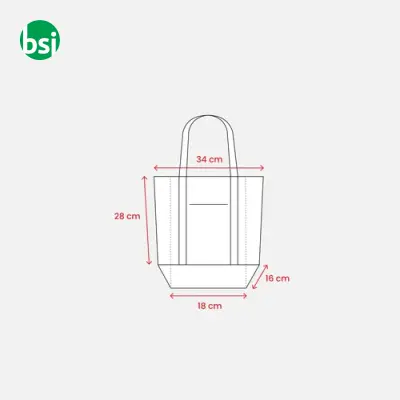 Mini shopper in cotone riciclato certificato GRS VARIGOTTI - Immagine 13