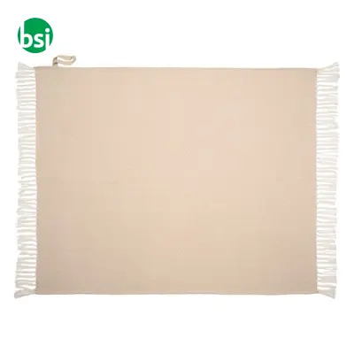 Coperta con frange realizzata in materiale 100% riciclato - Immagine 8