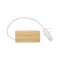 Hub USB in bambù con 2 porte USB A e C cavo integrato - Anteprima 2