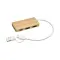 Hub USB in bambù con 2 porte USB A e C cavo integrato - Anteprima 3
