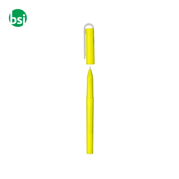 Penna in PET riciclato con inchiostro GEL FLUO -  3