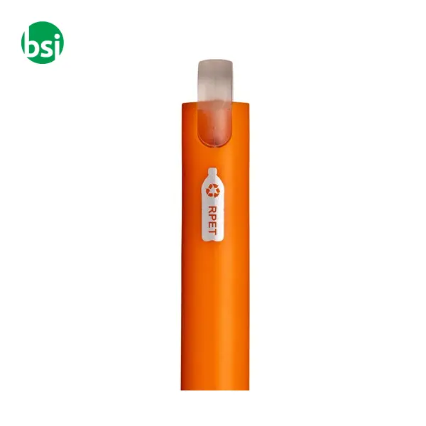 Penna in PET riciclato con inchiostro GEL FLUO -  7