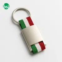 Portachiavi in metallo e nylon personalizzabile