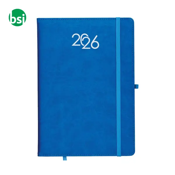 Agenda settimanale copertina rigida impuntura perimetrale -  1