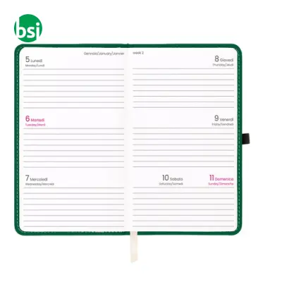 Agenda tascabile settimanale copertina rigida - Immagine 4