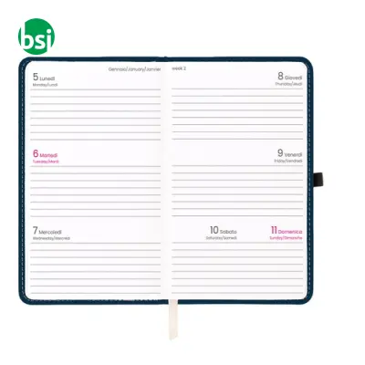 Agenda tascabile settimanale copertina rigida - Immagine 5