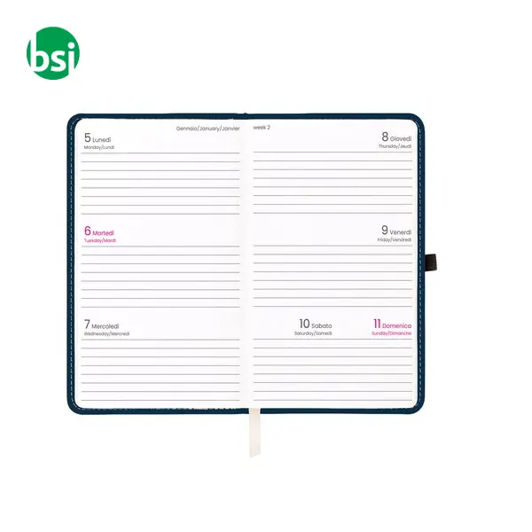 Agenda tascabile settimanale copertina rigida -  5