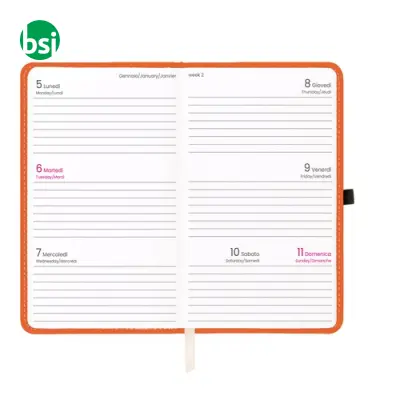 Agenda tascabile settimanale copertina rigida - Immagine 6
