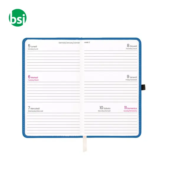 Agenda tascabile settimanale copertina rigida -  7
