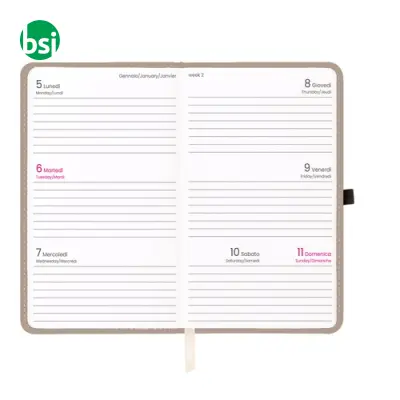 Agenda tascabile settimanale copertina rigida - Immagine 8