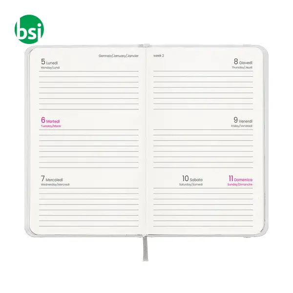 Agenda tascabile settimanale copertina cartoncino laminato -  3