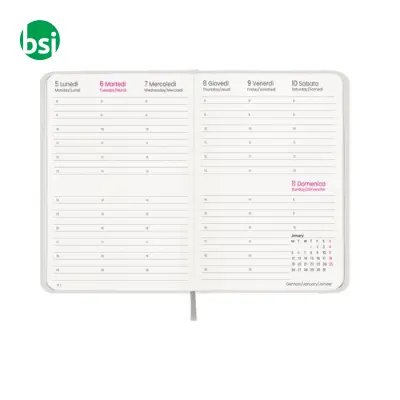 Agenda settimanale copertina rigida in cartoncino laminato - Immagine 3