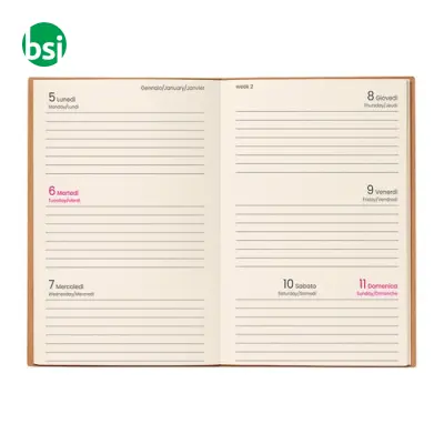 Agenda tascabile settimanale copertina flessibile - Immagine 3