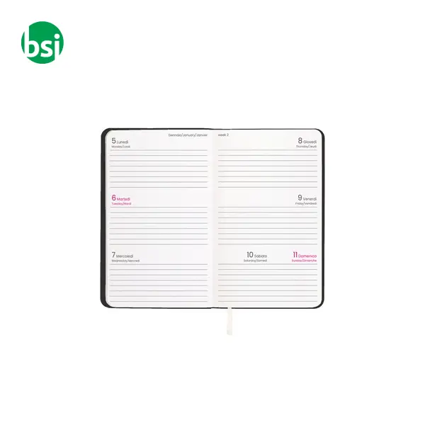 Agenda tascabile settimanale copertina in PU flessibile -  2