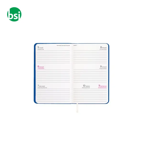 Agenda tascabile settimanale copertina in PU flessibile -  12