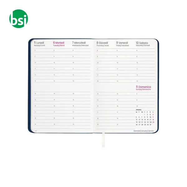 Agenda settimanale copertina flessibile in PU -  9