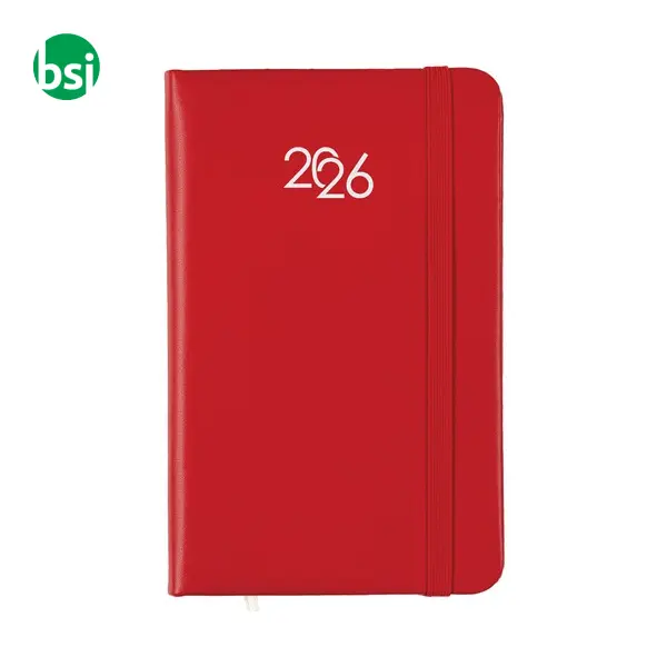 Agenda tascabile settimanale con copertina rigida in PU -  12