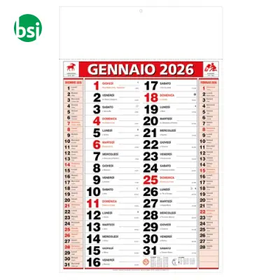 Calendario da muro mensile bicolore su carta patinata - Immagine 4