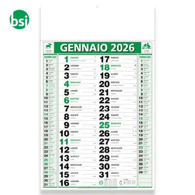 Calendario da muro mensile bicolore su carta patinata - Immagine 3