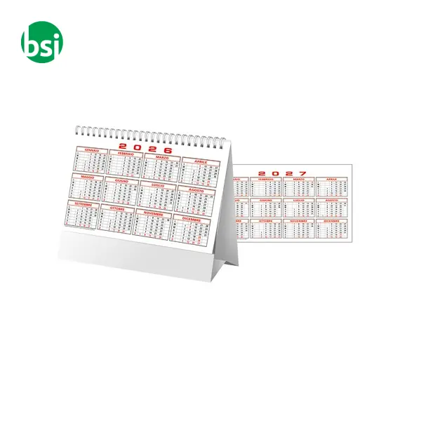 Calendario da tavolo mensile bicolore 13 fogli -  3