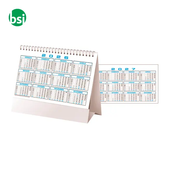 Calendario da tavolo mensile bicolore 13 fogli -  7
